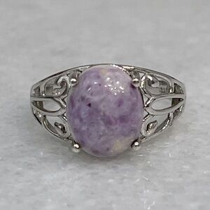 Tiffany Opal Sterling Silver Solitaire Ring